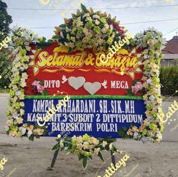 papan bunga Jakarta mahkota bunga segar full